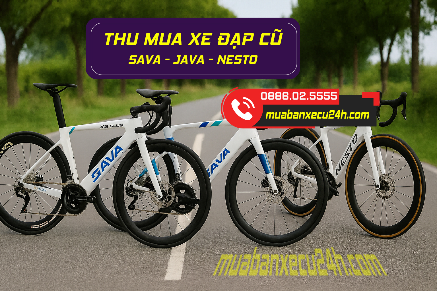thu mua xe đạp java, sava, nesto