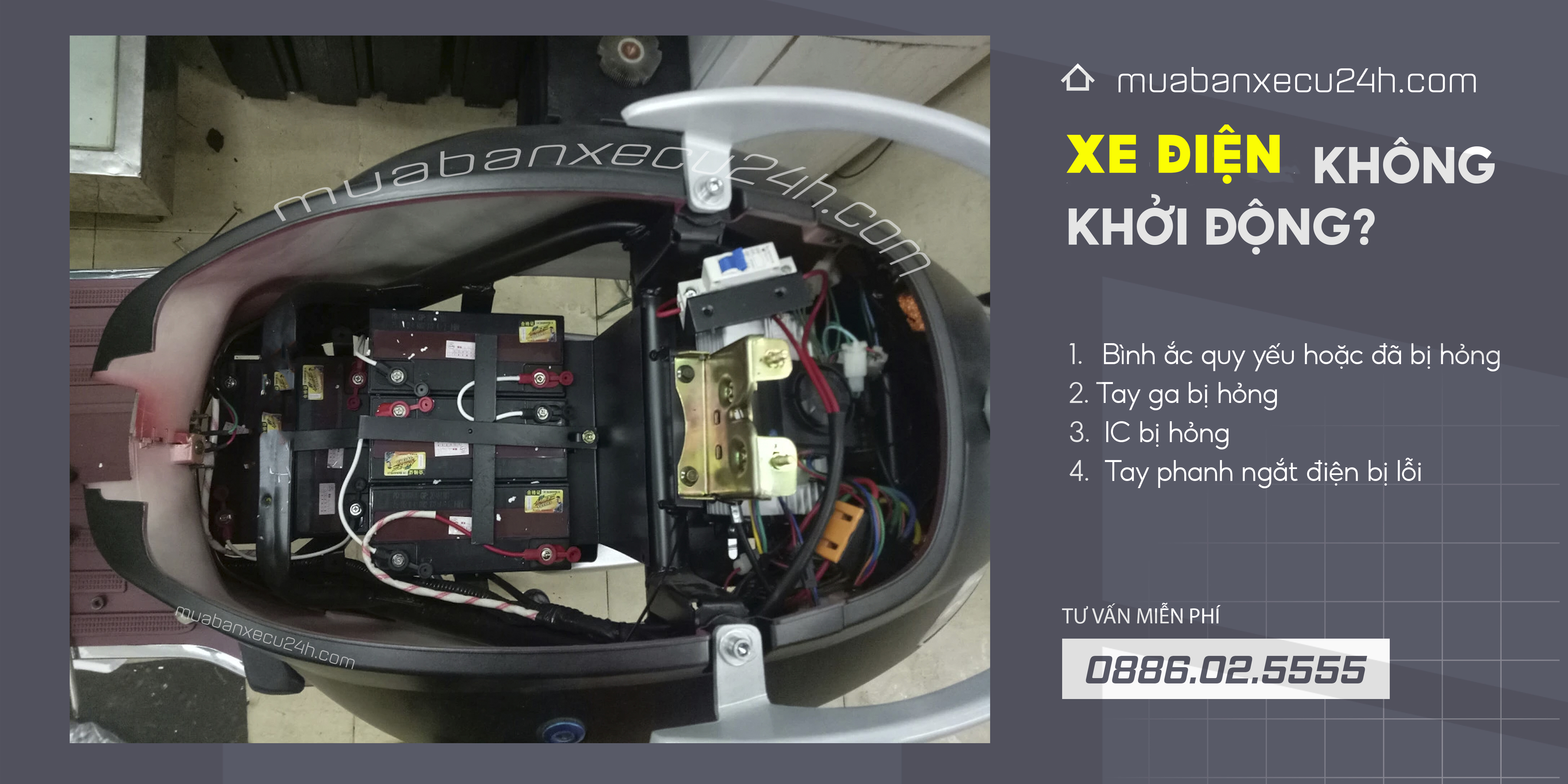 xe điện lỗi